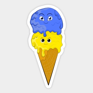 Ukrainian ice cream Sticker